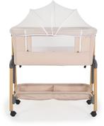 co sleeper 5 in 1 khaki inclusief matras en anti muggennet, Ophalen of Verzenden, Zo goed als nieuw, Vierkant, In hoogte verstelbaar