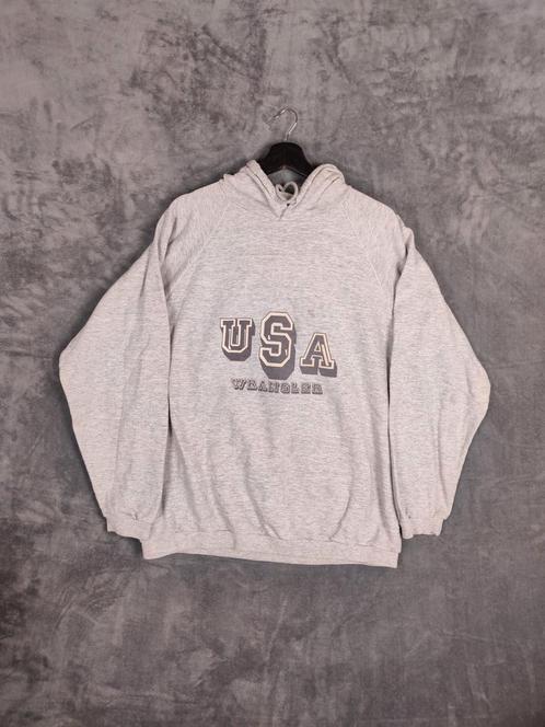 Wrangler Trui Hoodie XXL Grijs Vintage, Kleding | Heren, Truien en Vesten, Gedragen, Overige maten, Grijs, Ophalen of Verzenden