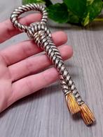 verzilverde flesopener in de vorm van een gedraaid touw, Antiek en Kunst, Curiosa en Brocante, Ophalen of Verzenden