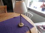 tafellamp lamp koper koperen lamp met creme lampenkap, Ophalen of Verzenden, Gebruikt, Metaal, Minder dan 50 cm