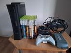 Xbox 360 met 3 controllers en 9 (co-op) games, Ophalen of Verzenden, Gebruikt, Met 3 controllers of meer, Met games