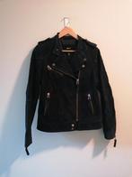 Mango donkerblauw Suede Biker Jacket - Maat L, Blauw, MNG, Maat 42/44 (L), Ophalen of Verzenden