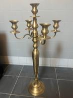 Kandelaar 5-arms Mat Goud Groot, Huis en Inrichting, Woonaccessoires | Kandelaars en Kaarsen, Ophalen, Zo goed als nieuw, Kandelaar