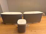 Sonos Play:5 (2x) & Play:1 - Wit, Audio, Tv en Foto, Luidsprekers, Gebruikt, Ophalen of Verzenden, Sonos, 120 watt of meer