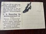 Rotterdam Schoenwerk L A. Houweling Gz Benthuizerstraat 49, Verzamelen, Ophalen of Verzenden, 1920 tot 1940, Ongelopen, Zuid-Holland