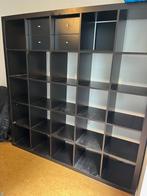 IKEA Kallax kast zwart, met aantal lades erbij, Huis en Inrichting, Kasten | Boekenkasten, 150 tot 200 cm, 25 tot 50 cm, 150 tot 200 cm
