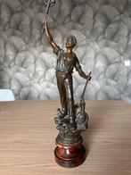 Bronzen beeld van een arbeider, Ophalen of Verzenden