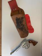 Vintage Speelgoed Cowboy Pistool met Holster, Antiek en Kunst, Ophalen of Verzenden