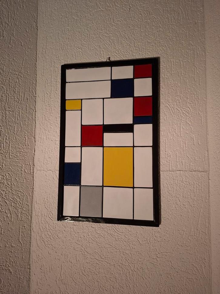 Mondriaan Draadcreatie van GeotaG, Antiek en Kunst, Kunst | Designobjecten, Ophalen