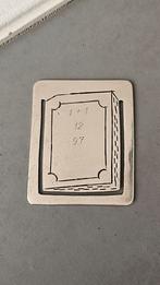 Zilveren Boekenlegger met Gravure, Ophalen of Verzenden