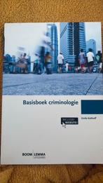 Emile Kolthoff - Basisboek criminologie, Ophalen of Verzenden, Zo goed als nieuw, Emile Kolthoff
