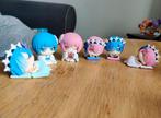Re:Zero Rem and Ram chibi gacha 6 figures set -, Ophalen of Verzenden, Zo goed als nieuw
