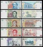 Argentinie 2002/2016, 5 opeenvolgende bankbiljetten (UNC), Verzenden, Zuid-Amerika, Setje