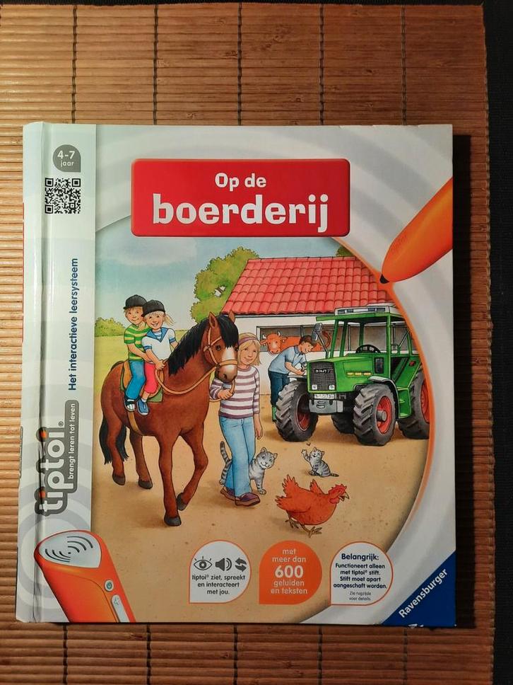 Tiptoi Op de Boerderij - Interactief Leerboek, Hobby en Vrije tijd, Gezelschapsspellen | Bordspellen, Gebruikt, Een of twee spelers