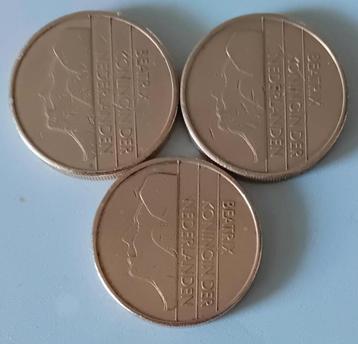 3 stuks 5 gulden munten 1988 beschikbaar voor biedingen