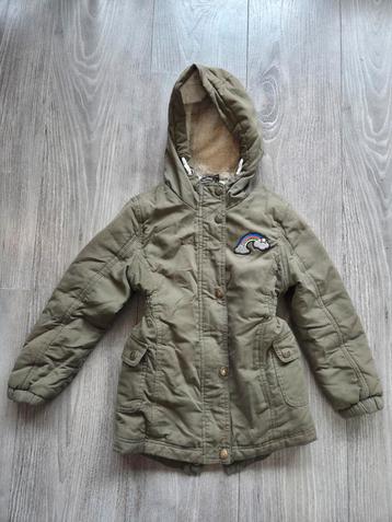 Leuk olijfgroene winterjas maat 116 - Meisje beschikbaar voor biedingen