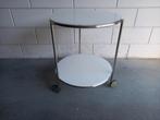 Ikea bijzettafel op wieltjes z.g.a.n, Huis en Inrichting, Tafels | Bijzettafels, Ophalen, Minder dan 55 cm, Metaal of Aluminium