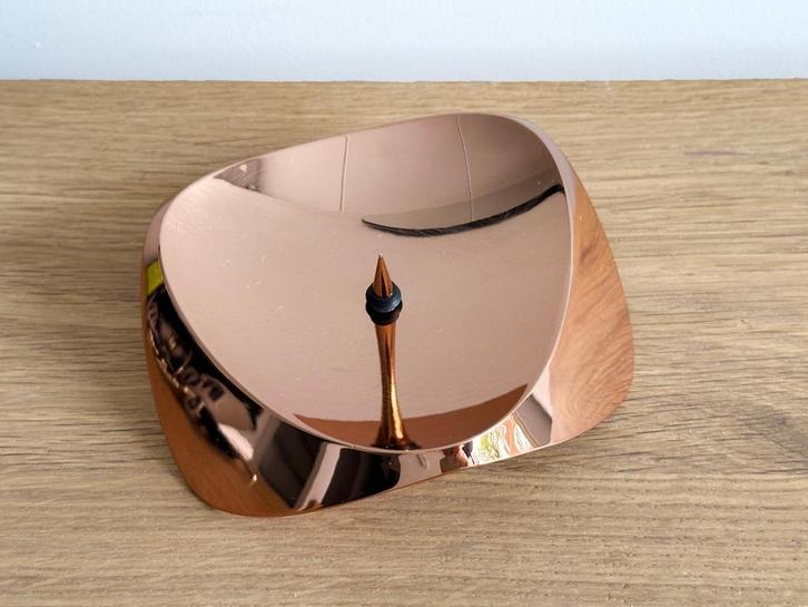 Stelton Papilio Uno Blok Kandelaar rose, Huis en Inrichting, Woonaccessoires | Kandelaars en Kaarsen, Zo goed als nieuw, Minder dan 25 cm