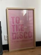 Fotolijst met poster 'To the Disco' 60x90, Ophalen, Gebruikt, Foto of Poster, 75 cm of meer
