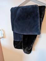Zachte sjaal van imitatiebont blauw zwart, Maat 38/40 (M), Ophalen of Verzenden, Zo goed als nieuw, Sjaal