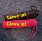 Handgemaakte paraplu's afscheid juf, Ophalen of Verzenden, Nieuw, Roze