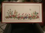 Geborduurd schilderij ingelijst kabouters, Hobby en Vrije tijd, Borduren en Borduurmachines, Ophalen, Zo goed als nieuw, Overige typen