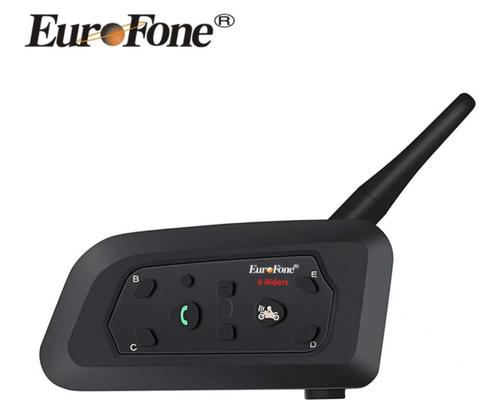 Eurofone 6 Riders 1200M BT Interphone - 1235, Motoren, Accessoires | Navigatiesystemen, Nieuw, Ophalen of Verzenden