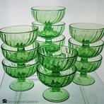 Leuke groene Arcoroc ijscoupes, Huis en Inrichting, Keuken | Servies, Glas of Glazen, -, -, Ophalen of Verzenden