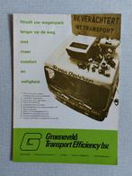 Brochure / Folder GROENEVELD Transport Efficiency b.v., Ophalen of Verzenden, Gelezen, Overige merken