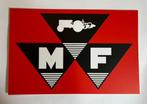 Massey Ferguson MF   reclamebord  hard kunststof 35  23 cm, Ophalen of Verzenden, Auto's