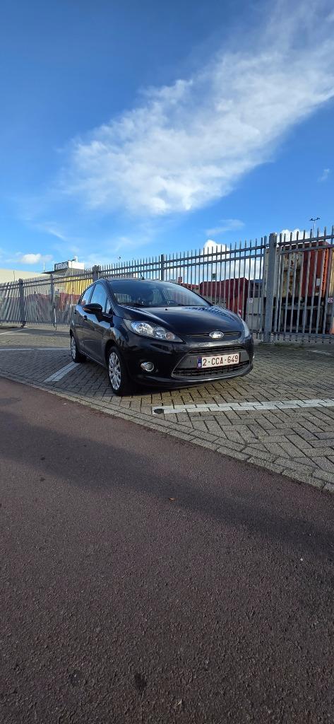 Ford Fiësta 1.25 60KW 5DR 2012 Zwart, Auto's, Ford, Bedrijf, Te koop, Fiësta, ABS, Airconditioning, Boordcomputer, Climate control