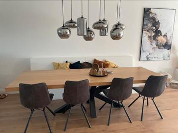 Eiken eetkamertafel 280x100x77 beschikbaar voor biedingen
