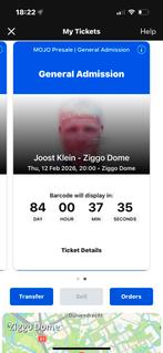Joost Klein tickets, Tickets en Kaartjes, Twee personen, Februari