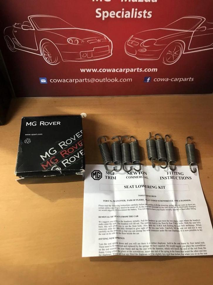 mg f mgf mg tf mgtf verlagingsveren voor de stoelen, Auto-onderdelen, Interieur en Bekleding, Nieuw, Ophalen of Verzenden