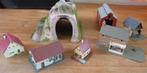 Treinhuisjes en tunnel., Hobby en Vrije tijd, Overige merken, Gelijkstroom of Wisselstroom, Overige typen, Ophalen of Verzenden