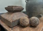 Set houten ballen sober India sleets imperfect, Ophalen of Verzenden