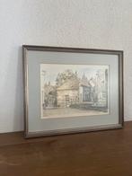 Bob Brobbel Tekening Ingelijst - Den Bosch Binnendieze, Antiek en Kunst, Ophalen of Verzenden