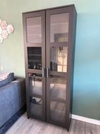 Ikea Brimnes Vitrinekast met Inzetbakken, Huis en Inrichting, Kasten | Boekenkasten, Ophalen, Met deur(en), 50 tot 100 cm, Zo goed als nieuw
