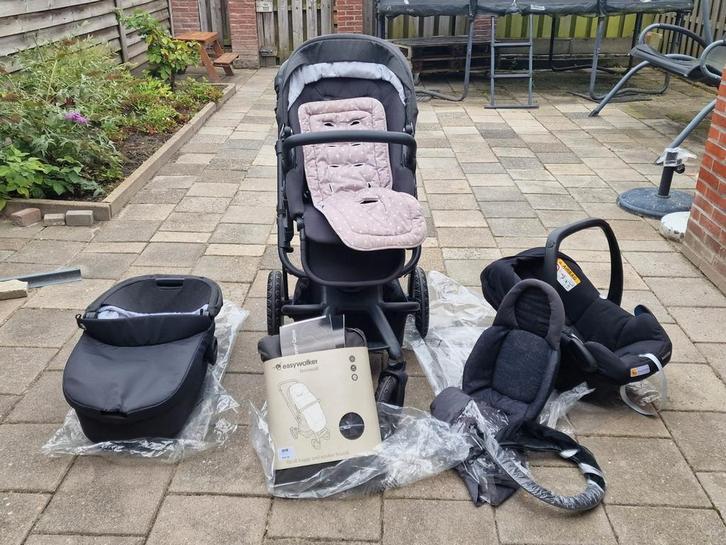 Easy Walker Harvey 2 All Terrain Night Black kinderwagen, Kinderen en Baby's, Kinderwagens en Combinaties, Zo goed als nieuw, Combiwagen