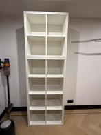 Witte IKEA vakkenkast met achterplaat, Ophalen, Met plank(en), Kunststof, 100 tot 150 cm