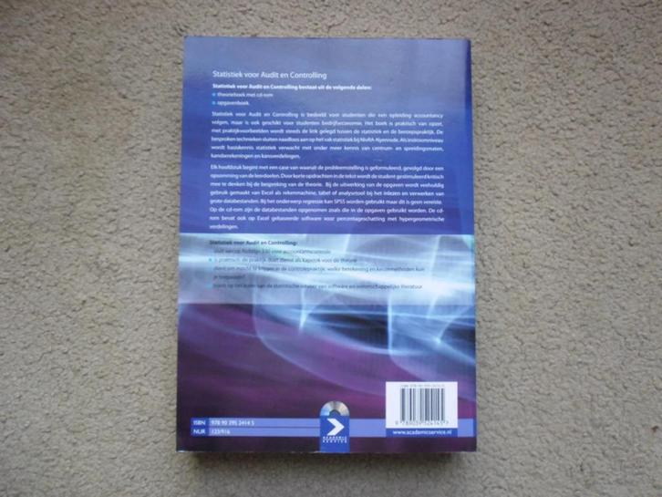 Statistiek voor auditing & controlling, Boeken, Economie, Management en Marketing, Zo goed als nieuw, Accountancy en Administratie