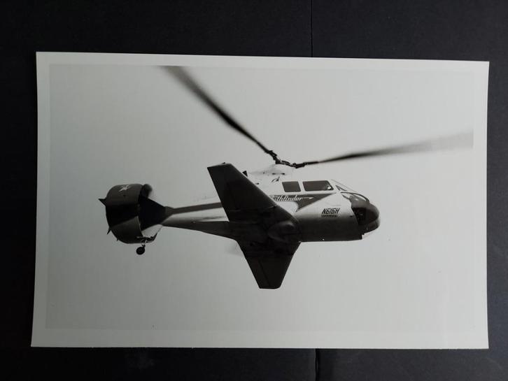 Foto van een Piasecki 16-H (F828), Verzamelen, Luchtvaart en Vliegtuigspotten, Gebruikt, Kaart, Foto of Prent, Ophalen of Verzenden