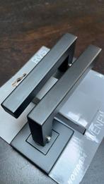 Nieuwe deurkruk Wenen RVS zwart vierkant, Ophalen, Nieuw, Rvs, Klink of Kruk