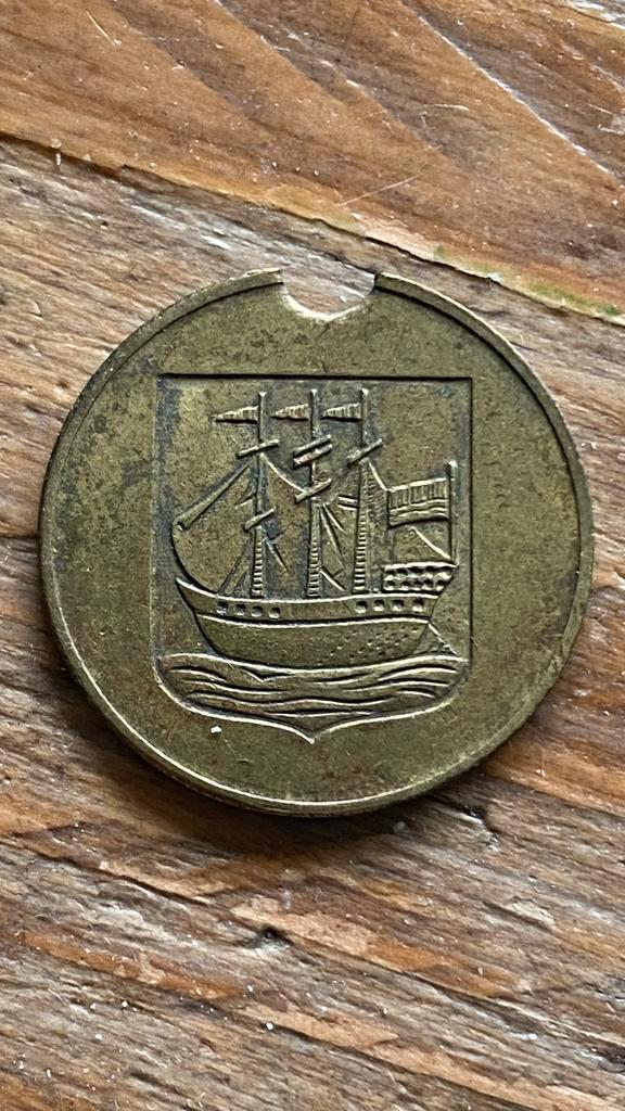 GASMUNT PENNING GEMEENTE SCHIPLUIDE, Postzegels en Munten, Penningen en Medailles, Overige materialen, Ophalen of Verzenden