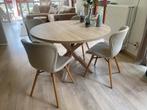 Ronde eettafel, essen Scandinavische stijl, Ophalen of Verzenden, Zo goed als nieuw, Rond, 100 tot 150 cm