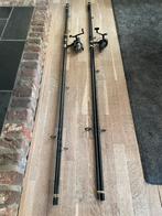 2 complete karperhengels, Watersport en Boten, Hengelsport | Karpervissen, Ophalen, Zo goed als nieuw, Werphengel