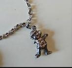 Zilveren bedel kettinghanger kabouter voor bedelarmband, Ophalen of Verzenden, Zilver