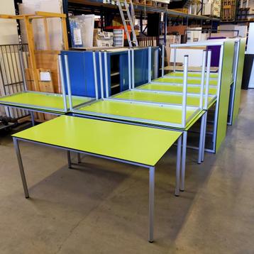 Kantinetafel trespa groen blad  - 160x80 cm beschikbaar voor biedingen