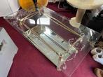 salontafel tafel, Ophalen, Gebruikt, 100 tot 150 cm, Glas
