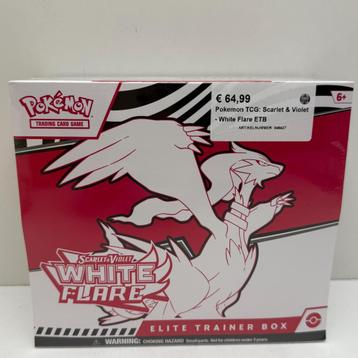 Pokemon TCG: Scarlet & Violet-White Flare ETB |Nieuw in Seal beschikbaar voor biedingen